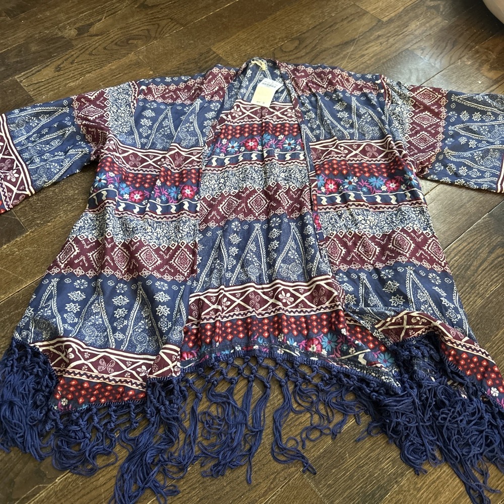 Hollister Women Multi-Color Kimono XS‎ NWT